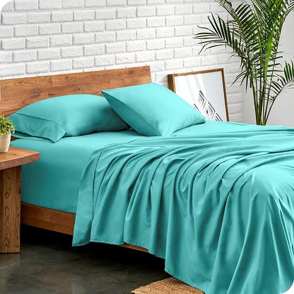 Bare Home Ultra-Soft Split Head Flex King Sheet Set - Image 3