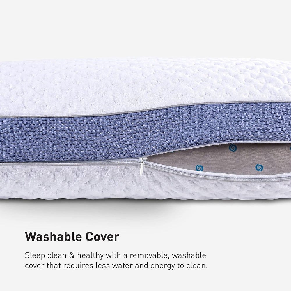 Bedgear Balance Cuddle Curve Performance Pillow - Size 2.0 - Moisture-Wicking...