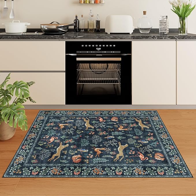 DUKINO 2x3 Rug, Washable Animal Rugs - Image 3