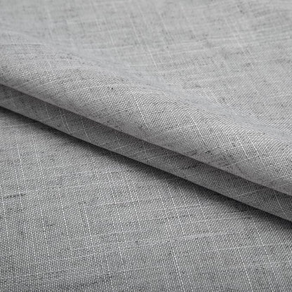2 Panel Set 72 Inch Curtains for Bedroom Grommet Flax Faux Linen Look Light - Image 6
