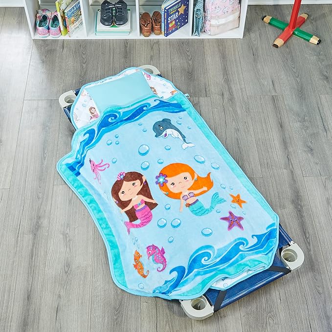 EVERYDAY KIDS Cute Preschooler and Toddler Cot Nap Mat - Image 2