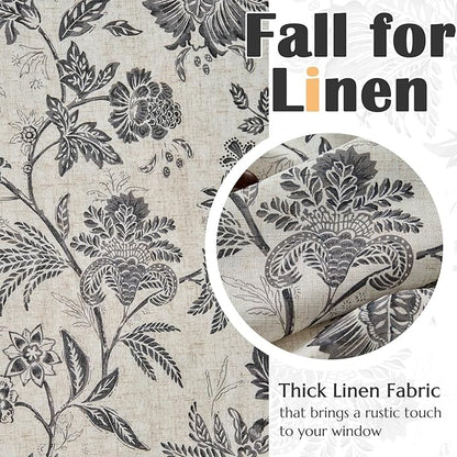 jinchan Linen Valance Curtain Window Treatment - Image 7
