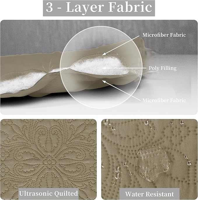 Easy-Going Full/Queen Size Reversible Quilt Set - Image 5
