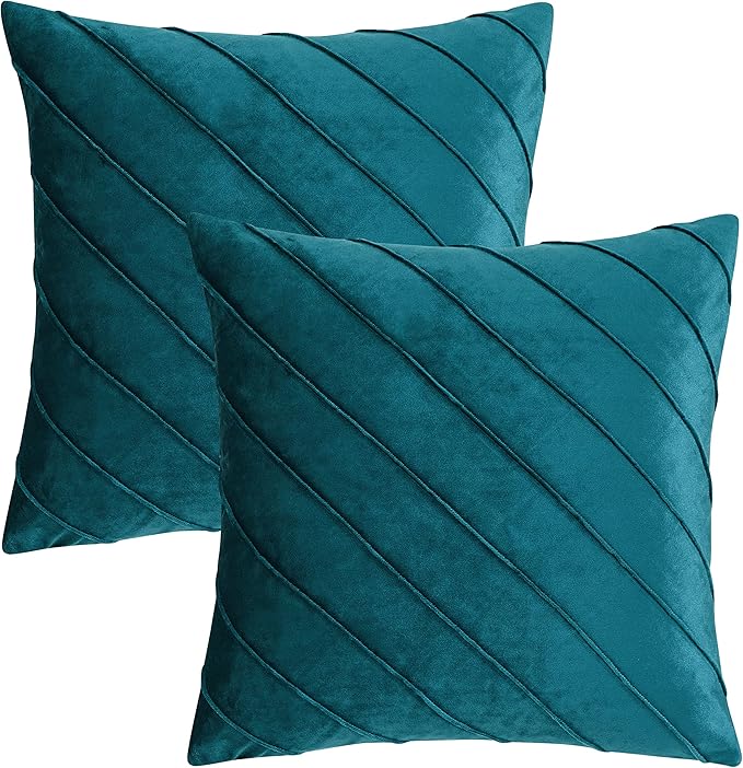 GIGIZAZA Decorative Velvet Pillow Covers 20x20, Living Room Square Cushion - Image 4