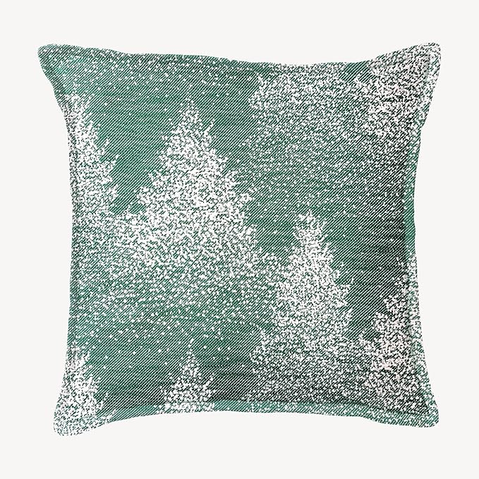 SanVia Moss & Snow Premium Cotton Throw Pillow Covers, 20 x 20 Inches, Luxury by SanVia