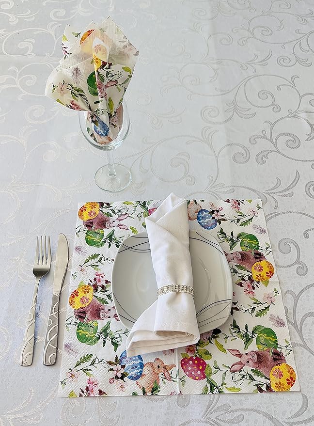 AM Decor Easter Luncheon Paper Napkins 20-Count Dinner Paper Napkins - Image 5