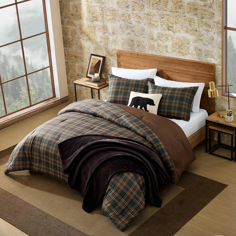Eddie Bauer - King Size Comforter Set with Matching Shams