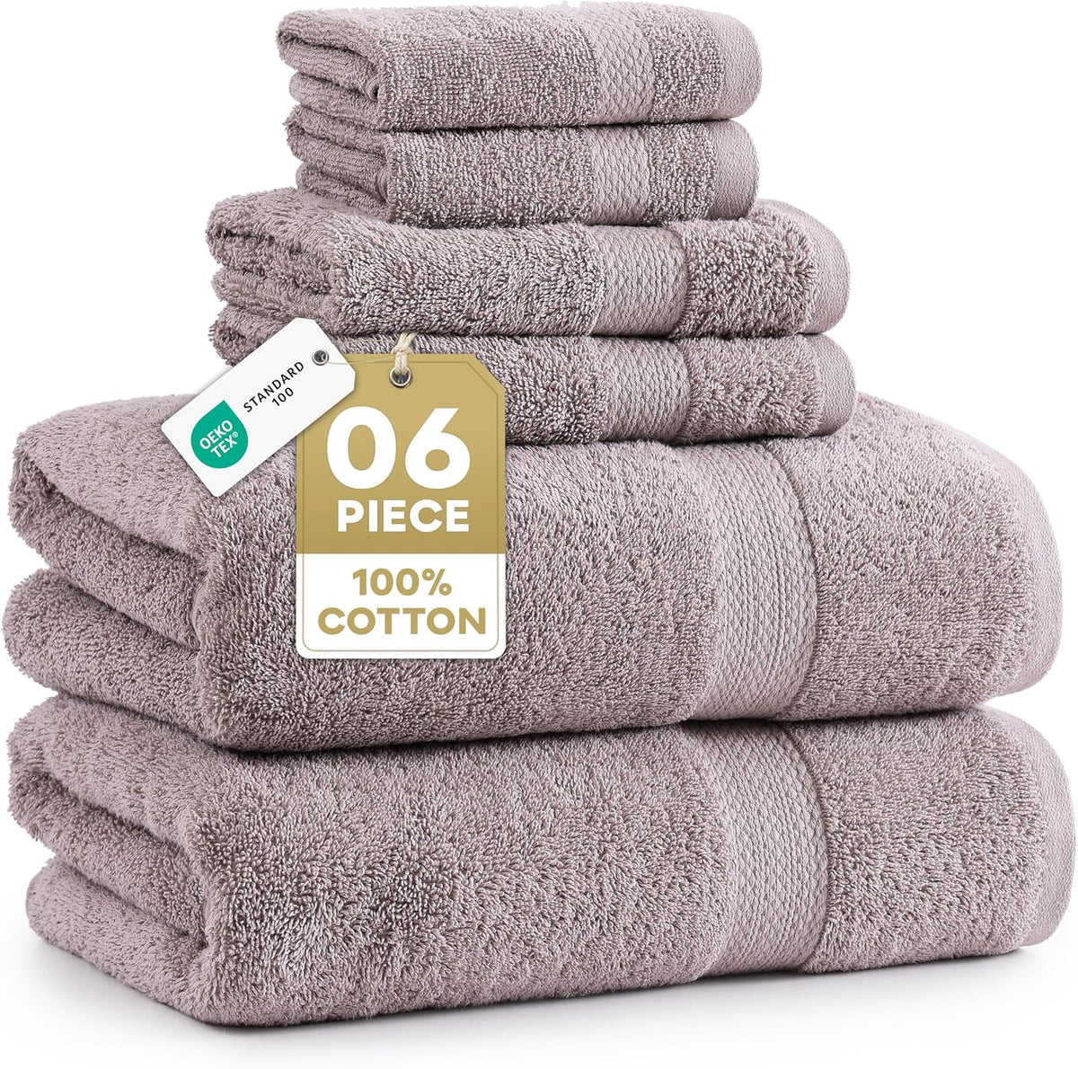 lane linen towel set quick dry 100% cotton, main product view