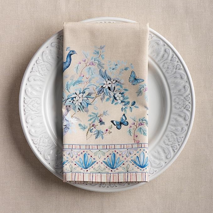 Maison d' Hermine Napkins 100% Combed Cotton Premium Set of 4 Decorative Cloth - Image 7