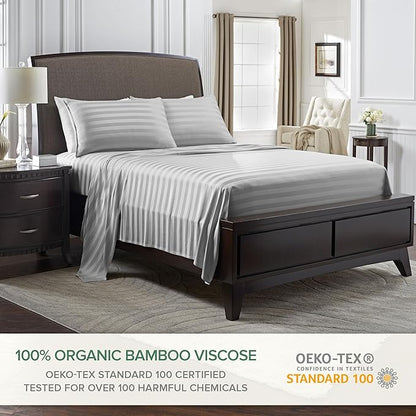 Pure Bamboo California King Sheets, Genuine 100% Organic Viscose Derived from - Image 2