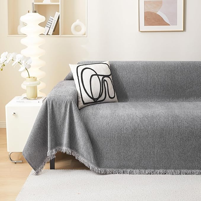 MEETSKY Couch Covers for Sofa Covers Washable, Dog Couch Covers for 2 Cushion - Image 7