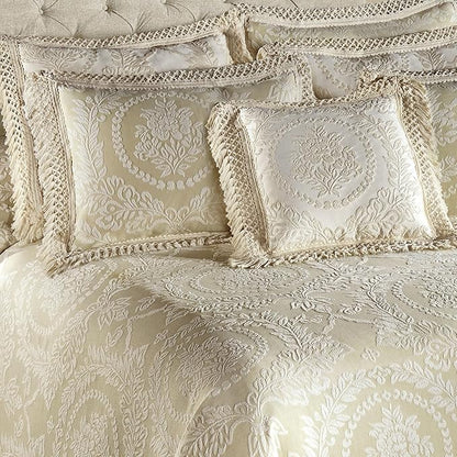 Timeless Vintage Style Bedding | Neutral Sage and Ecru | Textured Matelasse - Image 3