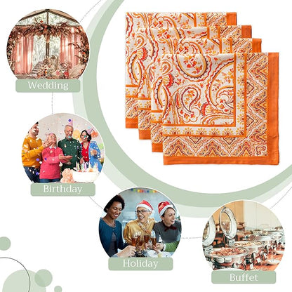 Maison d' Hermine Cloth Napkins Set of 4 100% Cotton - Image 6