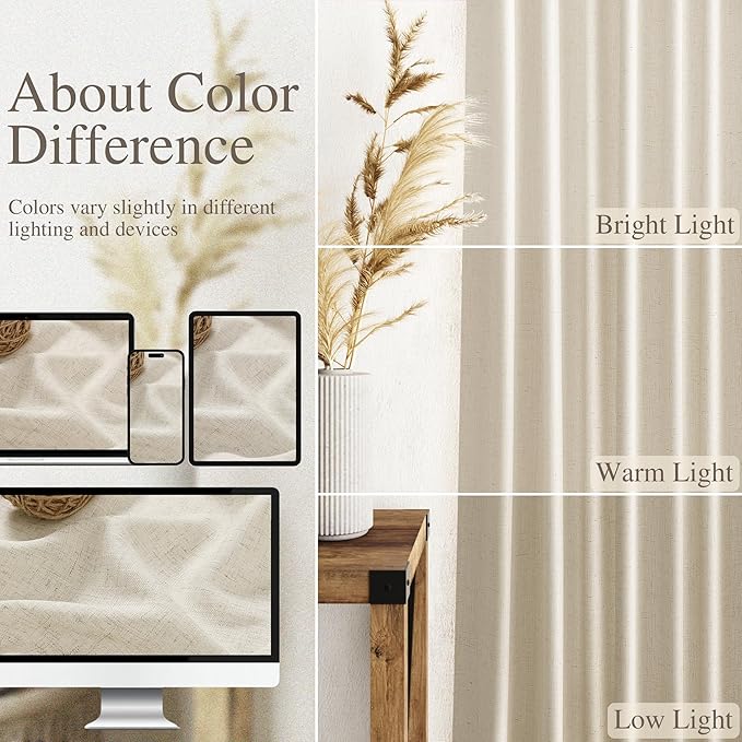 Nanspring Extra Long 120 Inch Curtains - Image 3