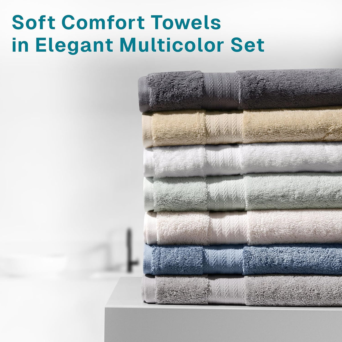 fabdreams 100% organic cotton bath towel set of showing dimensions