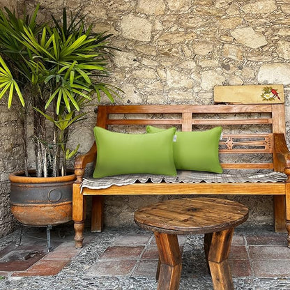 JMGBird Outdoor Lumbar Pillows Waterproof Set of 2 Outdoor Pillows - Image 5