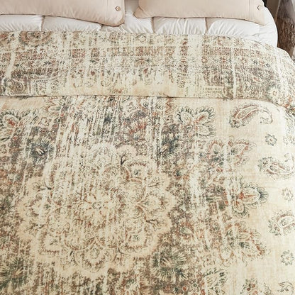Oversized Vintage Pattern Blanket 120x120 Inches, Giant 10'x10' - Image 6