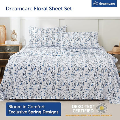 DREAMCARE King Size Floral Sheets - Image 2