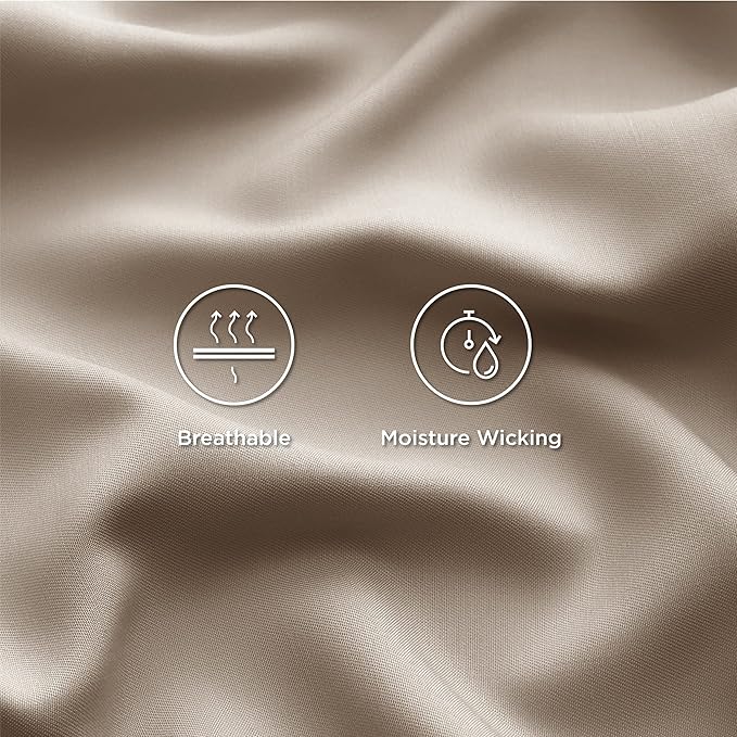 Bedsure Cooling Sheets Twin XL, Rayon Derived from Bamboo, Breathable & Soft - Image 4