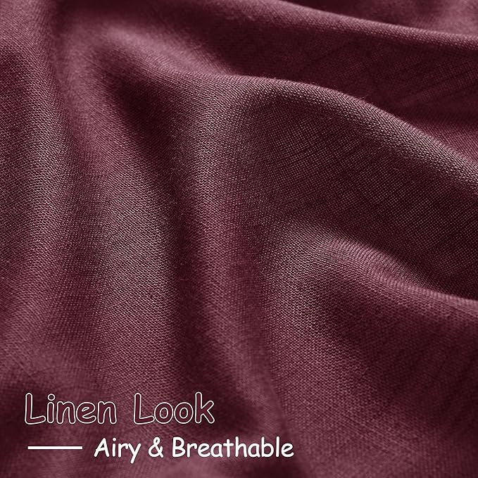 Nanspring Linen Curtains 108 Inches Long - Image 5