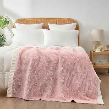 Snuggle Sac Buttery Pink Throw Blanket - Image 6
