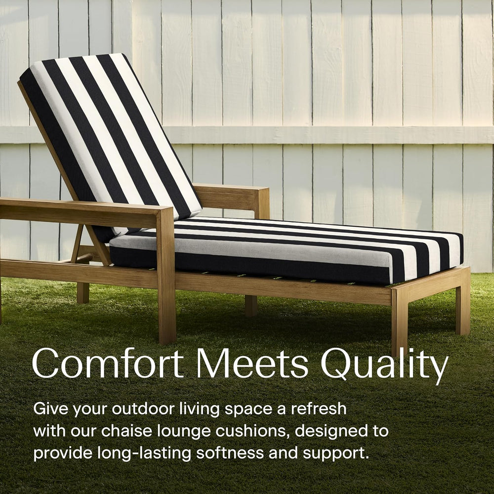 Honeycomb Outdoor Heritage Chaise Cushion for Patio Furniture, 21.5 x 70