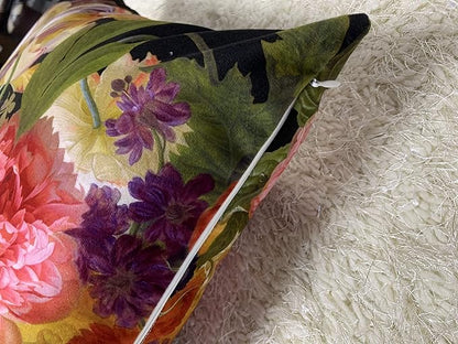 European Classic 20x20 Floral Oil Painting Pillow Cover, Double-Sided Plush - Image 6