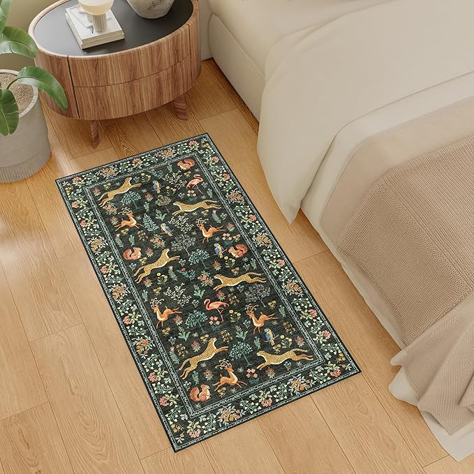 DUKINO 2x4 Rug for Hallway, Washable Kitchen Runner Rug - Image 3