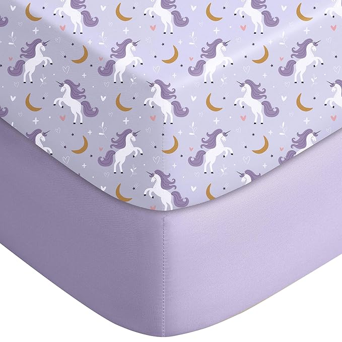 Yoofoss Pack and Play Sheets Fitted, Mini Crib Sheets 2-Pack by YOOFOSS