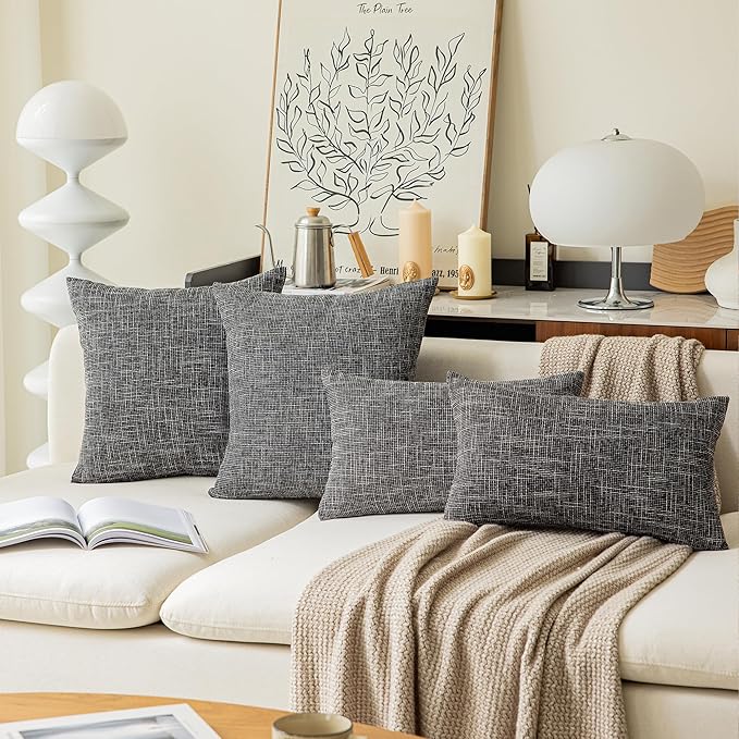Kevin Textile Pillow Covers Decorative Lined Linen Euro Sham Throw Pillowcase - Image 7