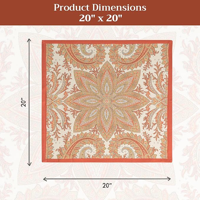 Maison d' Hermine Cloth Napkins Set of 4 100% Cotton Everyday Reusable Square - Image 7