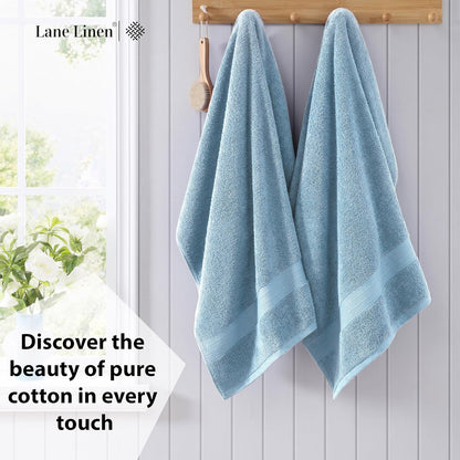 lane linen towel set soft absorbent quick dry, close-up detail