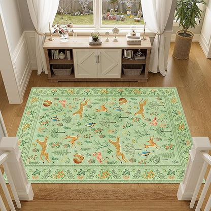 DUKINO 3x5 Rug, Washable Animal Area Rug - Image 4