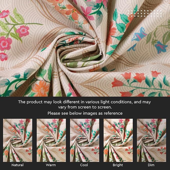 Encasa XO Square 56"x56" Tablecloth | Water-Repellent Polyester Dining Table - Image 7