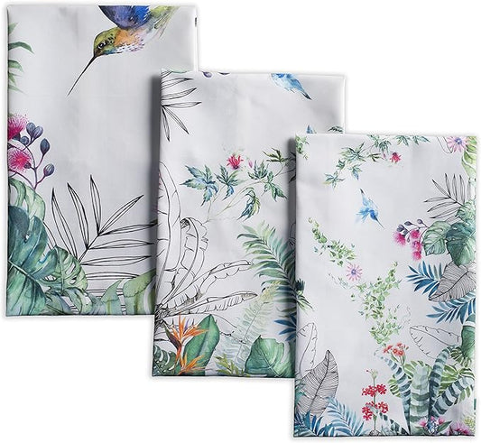 Maison d' Hermine Kitchen Towels Set of 3 100% Cotton 27.50" x 20" Reusable by MaisondHermine