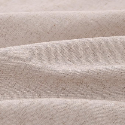 Oatmeal Pinch Pleat Linen Curtains 102 Inch Length 2 Panels Set - Image 4