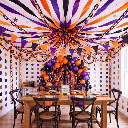 Yoonotee Halloween Party Decoration 574 ft Crepe Streamers for Party Decor