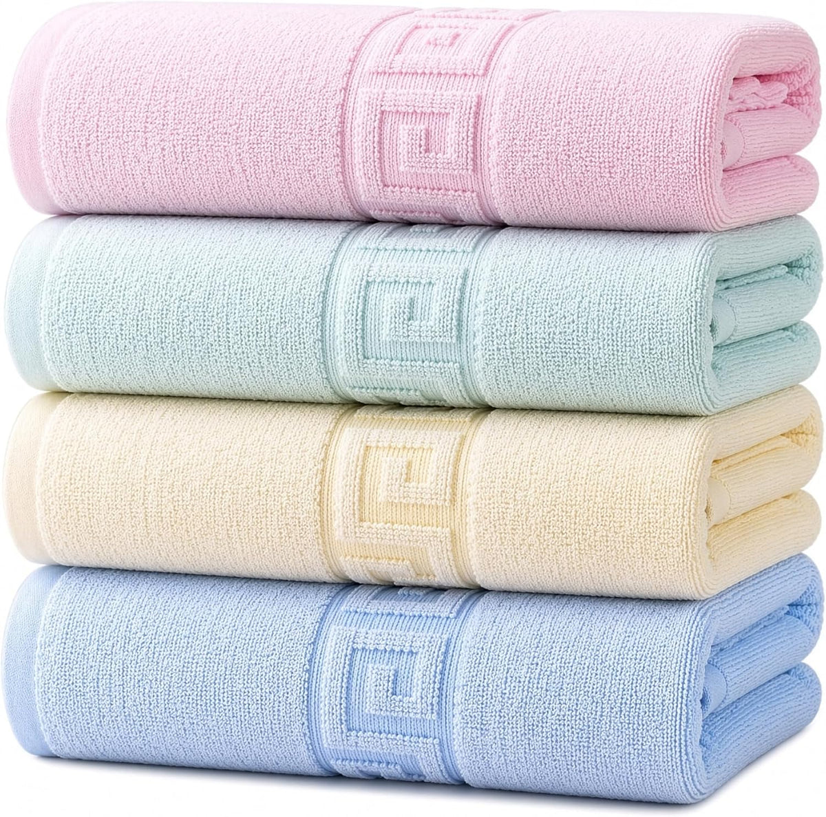 100% cotton bath towels,4 pack,30" x 60" inches, main product view