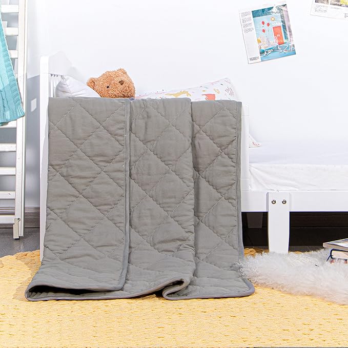 NTBAY Down Alternative Oversized Toddler Comforter, Super Soft and Warm Solid - Image 6