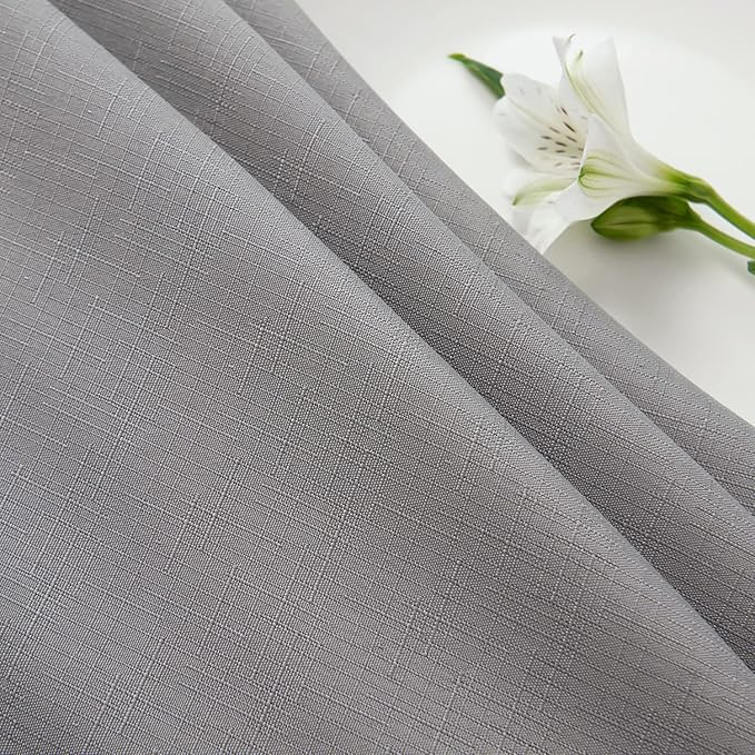 maxmill Rectangle Slubby Textured Tablecloth Waterproof Spillproof Wrinkle Free - Image 8