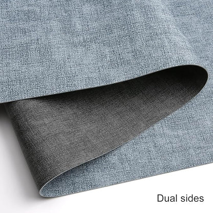 Table Runners 55 Inches Long, Dual-Sided Faux Leather Farmhouse Table Runner - Image 2