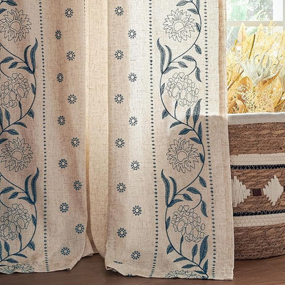 jinchan Winslow Lined Linen Curtains - Image 2