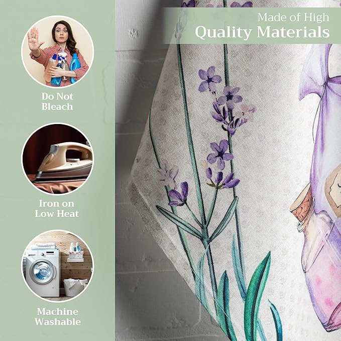 Maison d' Hermine Kitchen Towels Set of 3 100% Cotton 27.50" x 20" Reusable - Image 3