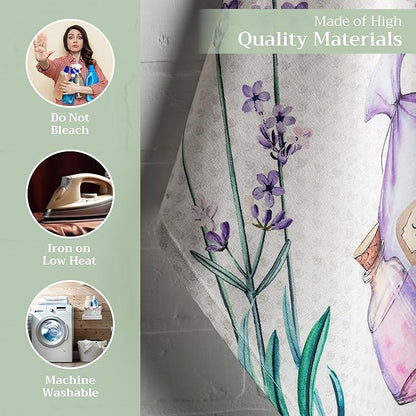 Maison d' Hermine Kitchen Towels Set of 3 100% Cotton 27.50" x 20" Reusable - Image 3
