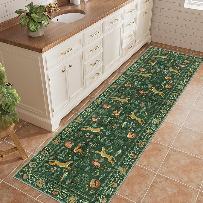 DUKINO 2x10 Rug for Hallway, Washable Kitchen Runner Rug - Image 2