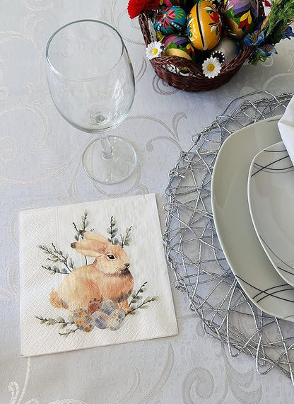 AM Decor Easter Luncheon Paper Napkins 20-Count Dinner Paper Napkins 13" x 13" - Image 3