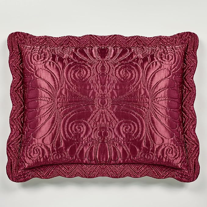 Touch of Class Portia Luxury Bedding | Rich Ruby Red | Premier Quilted - Image 3