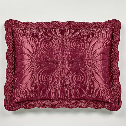 Touch of Class Portia Luxury Bedding | Rich Ruby Red | Premier Quilted - Image 3