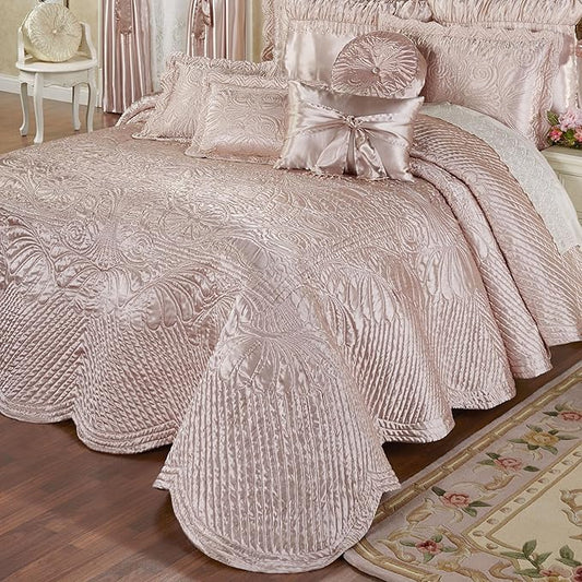 Touch of Class Portia Luxury Bedding | Posh Rose Quartz | Premier Quilted by TouchofClass