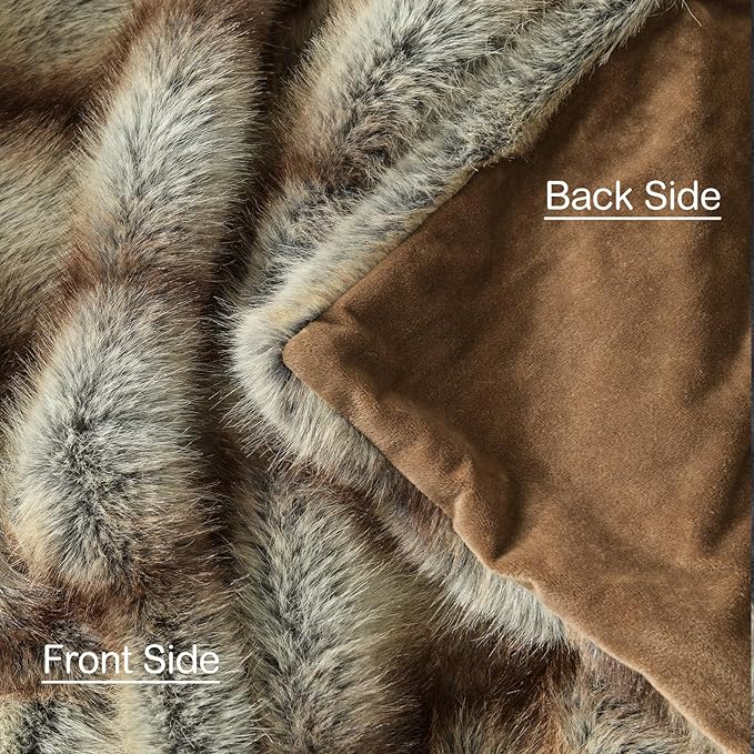 HORIMOTE HOME Luxury Plush Blanket, Soft & Cozy Fur Throw Blanket - Image 5